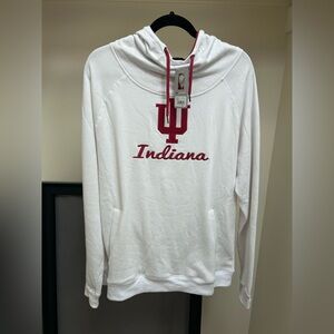 NWT Indiana University Hoosiers wide-neck hoodie women’s size XXL new with tags